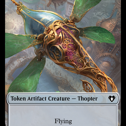 Thopter // Construct (0074) Double-Sided Token [Commander Masters Tokens]