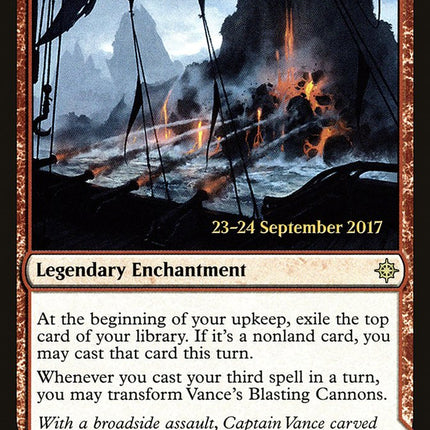 Vance's Blasting Cannons // Spitfire Bastion (compasslanddfc) [Ixalan Promos] Prerelease Foil