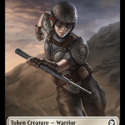 Treasure (0019) // Warrior Double-Sided Token [Fallout Tokens]