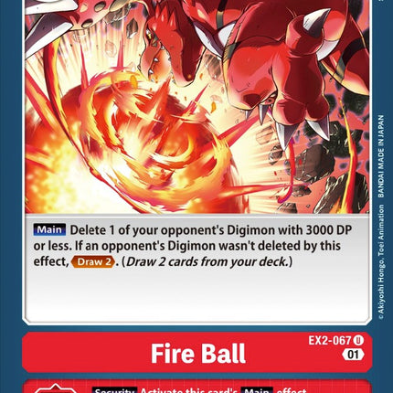 Fire Ball [EX2-067] [Digital Hazard]