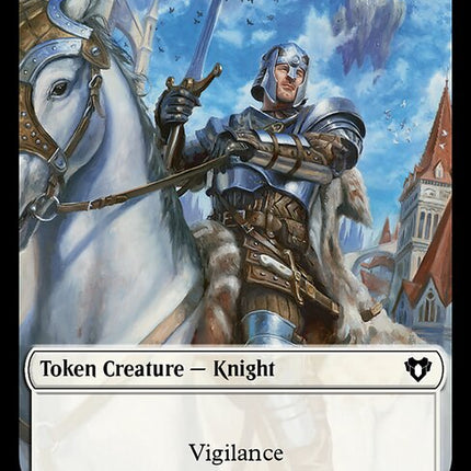 Clue // Knight Double-Sided Token [Commander Masters Tokens]