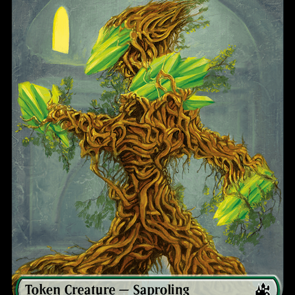 Saproling // Beast Double-Sided Token [Ravnica Remastered Tokens]