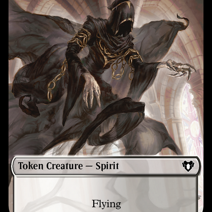 Spirit (0039) // Zombie (0013) Double-Sided Token [Commander Masters Tokens]