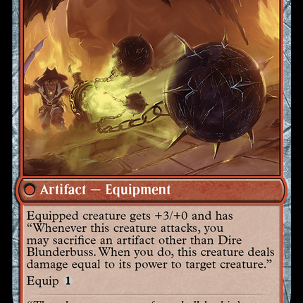 Dire Flail // Dire Blunderbuss [The Lost Caverns of Ixalan Promos] Prerelease Foil