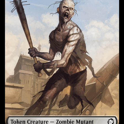 Zombie Mutant // Clue Double-Sided Token [Fallout Tokens]