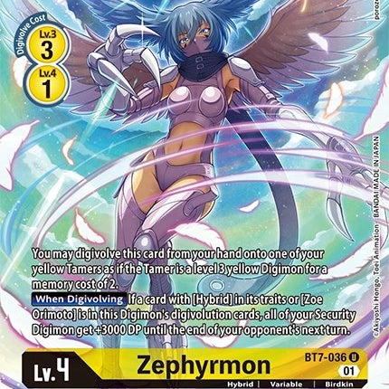 Zephyrmon [BT7-036] (Alternate Art) [Dimensional Phase]