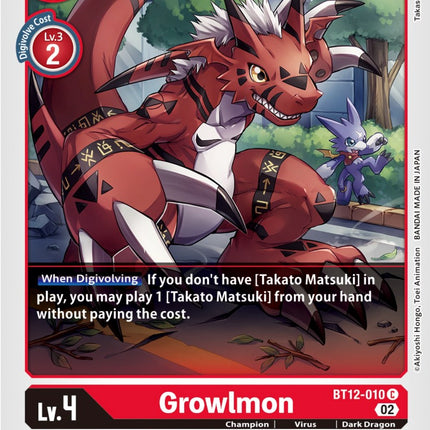 Growlmon [BT12-010] [Across Time]