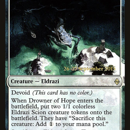 Drowner of Hope (devoid) [Battle for Zendikar Promos] Prerelease Foil