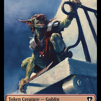 Zombie (0019) // Goblin Double-Sided Token [Commander Masters Tokens]