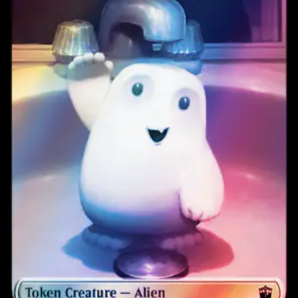 Alien // Clue (0054) Double-Sided Token (Surge Foil) [Doctor Who Tokens]