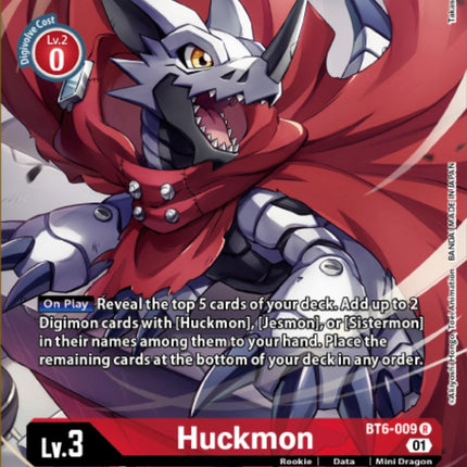 Huckmon [BT6-009] (Digimon Royal Knights Card Set) [Double Diamond Promos]