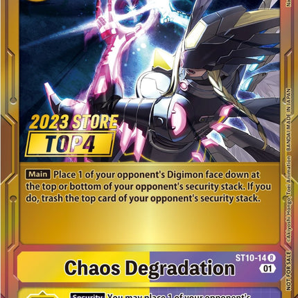 Chaos Degradation [ST10-14] (2023 Store Top 4) [Starter Deck: Parallel World Tactician Promos]
