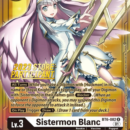 Sistermon Blanc [BT6-082] (2023 Store Participant) [Double Diamond Promos]