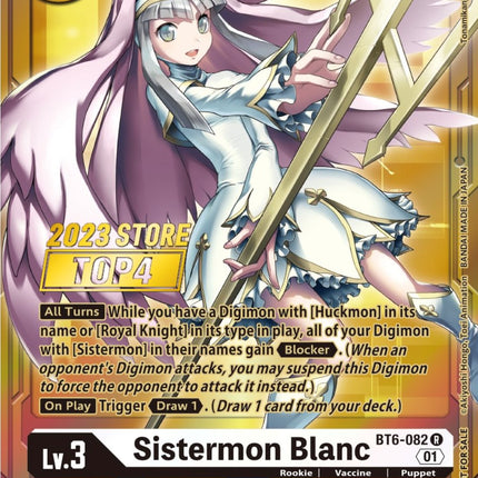 Sistermon Blanc [BT6-082] (2023 Store Top 4) [Double Diamond Promos]