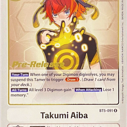 Takumi Aiba [BT5-091] [Battle of Omni Pre-Release Promos]