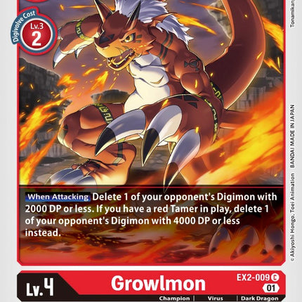 Growlmon [EX2-009] [Digital Hazard]