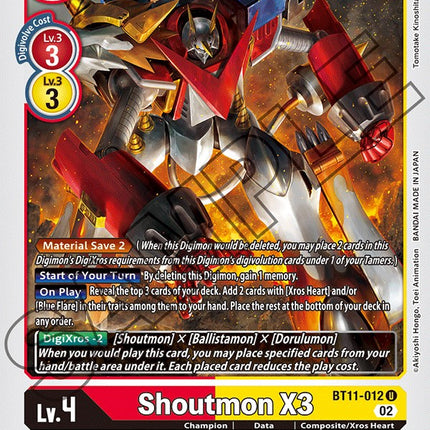Shoutmon X3 [BT11-012] [Dimensional Phase]