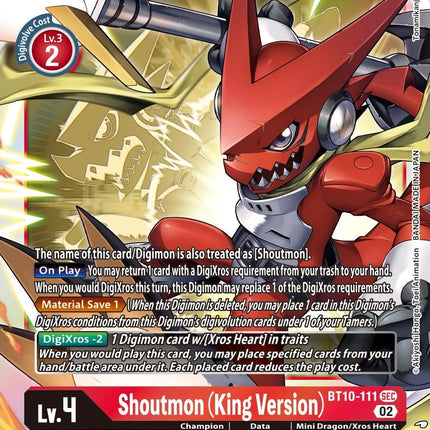 Shoutmon (King Version) [BT10-111] [Xros Encounter]