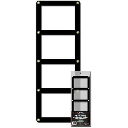 BCW 4-card Screwdown Recessed Holder