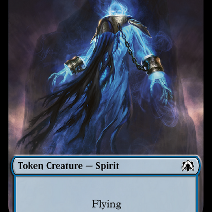 Spirit (9) // Spirit (13) Double-Sided Token [March of the Machine Commander Tokens]