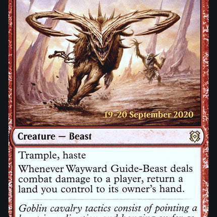 Wayward Guide-Beast [Zendikar Rising Promos] Prerelease Foil