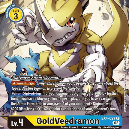 GoldVeedramon [EX4-027] (Alternate Art) [Alternative Being Booster]
