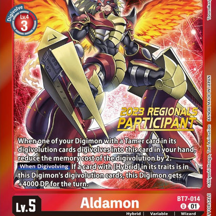 Aldamon [BT7-014] (2023 Regionals Participant) [Next Adventure Promos]