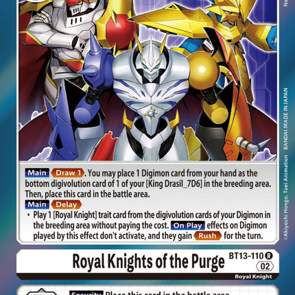 Royal Knights of the Purge [BT13-110] [Versus Royal Knights Booster]