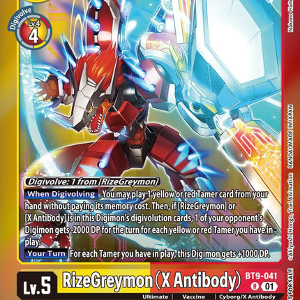 RizeGreymon (X Antibody) [BT9-041] (Event Pack 5) [X Record Promos]