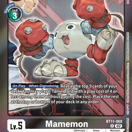 Mamemon [BT11-068] (Event Pack 5) [Dimensional Phase Promos]