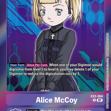 Alice McCoy [EX2-064] (Event Pack 5) [Digital Hazard Promos]