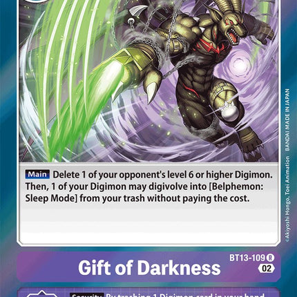 Gift of Darkness [BT13-109] [Versus Royal Knights Booster]