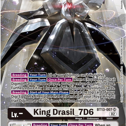 King Drasil_7D6 [BT13-007] (Alternate Art) [Versus Royal Knights Booster]