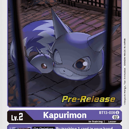 Kapurimon [BT13-006] [Versus Royal Knight Booster Pre-Release Cards]