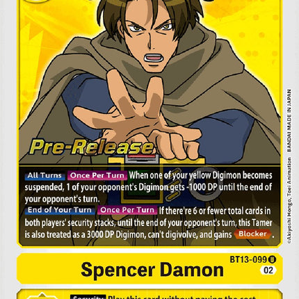 Spencer Damon [BT13-099] [Versus Royal Knight Booster Pre-Release Cards]