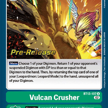 Vulcan Crusher [BT13-107] [Versus Royal Knight Booster Pre-Release Cards]