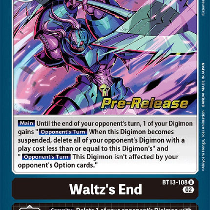 Waltz's End [BT13-108] [Versus Royal Knight Booster Pre-Release Cards]