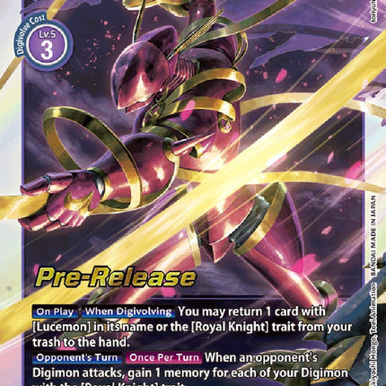 LordKnightmon [BT13-090] [Versus Royal Knight Booster Pre-Release Cards]