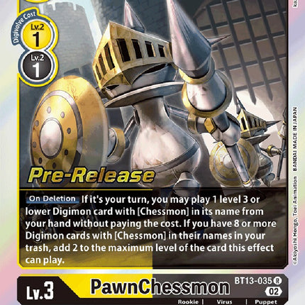 PawnChessmon [BT13-035] [Versus Royal Knight Booster Pre-Release Cards]