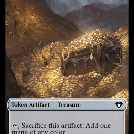 Treasure // Phyrexian Myr Double-Sided Token [Commander Masters Tokens]