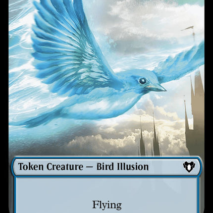 City's Blessing // Bird Illusion Double-Sided Token [Commander Masters Tokens]