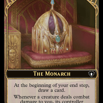The Monarch // Cat (0030) Double-Sided Token [Commander Masters Tokens]