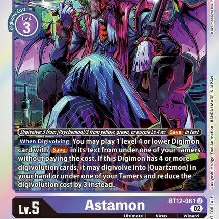 Astamon [BT12-081] (Box Topper) [Across Time]