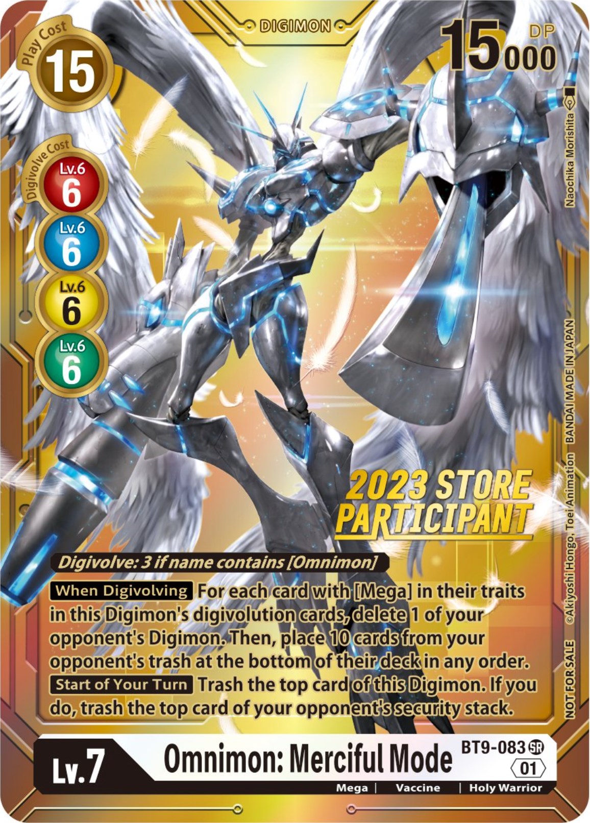 digimon omnimon card Game Crave Tournament Store - Zwart (BT5-087) Holy Warrior/Royal Knight Artist Omnimon: Merciful Mode (2023 Store