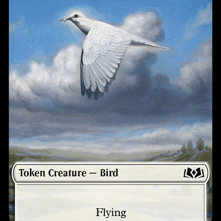 Bird // Human Double-Sided Token [Wilds of Eldraine Commander Tokens]