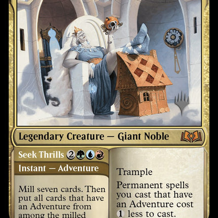 Beluna Grandsquall // Seek Thrills [Wilds of Eldraine Promos]