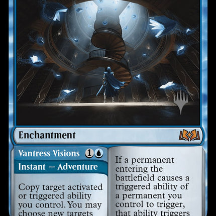 Virtue of Knowledge // Vantress Visions [Wilds of Eldraine Promos]