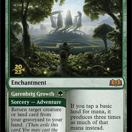 Virtue of Strength // Garenbrig Growth [Wilds of Eldraine Promos]
