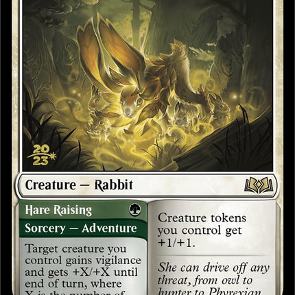Pollen-Shield Hare // Hare Raising [Wilds of Eldraine Promos] Prerelease Foil