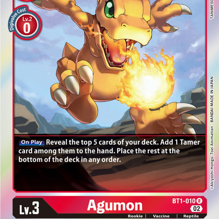 Agumon [BT1-010] [Resurgence Booster]